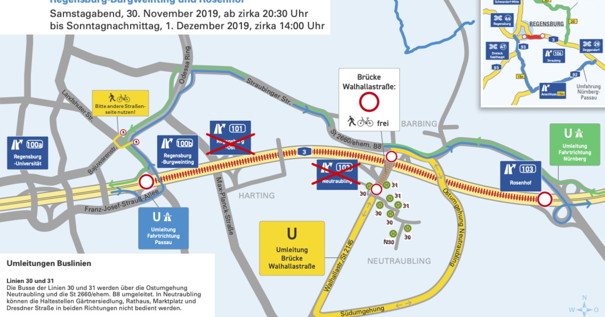 A3: Weitere Baustellen und Behinderungen | TVA