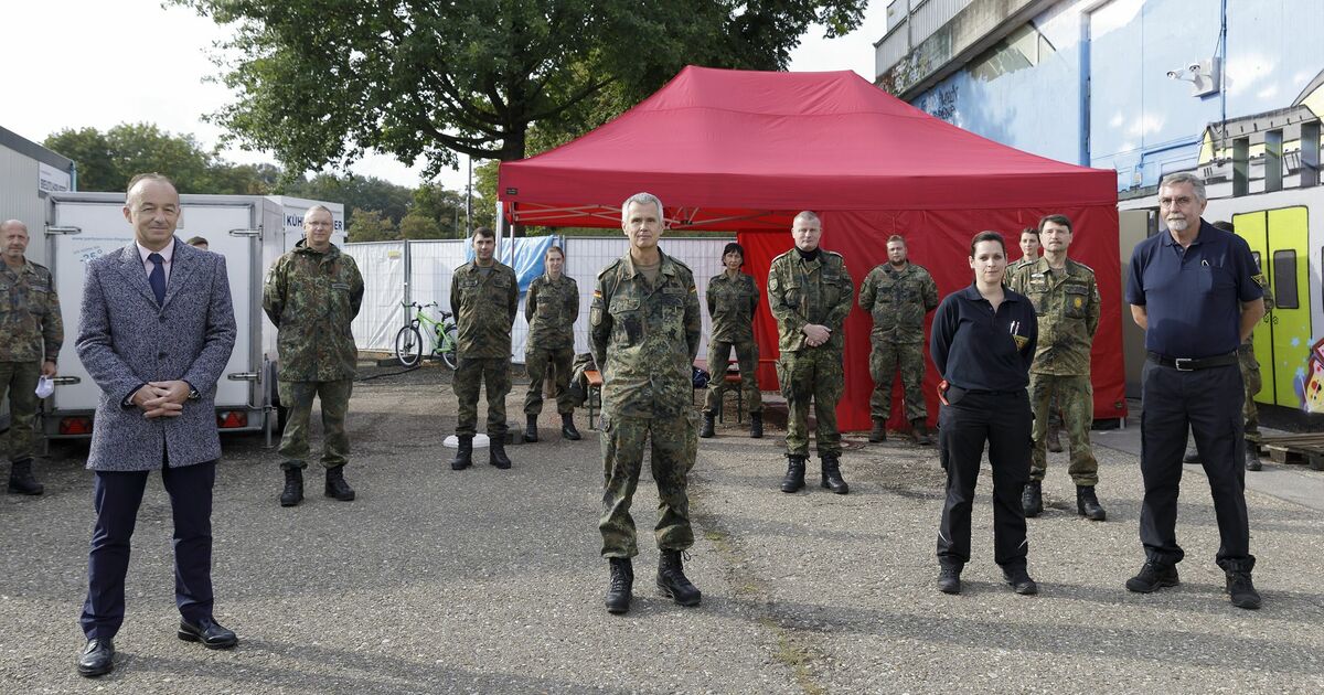 Regensburg Bundeswehr unterstützt Betrieb des CoronaTestzentrums der