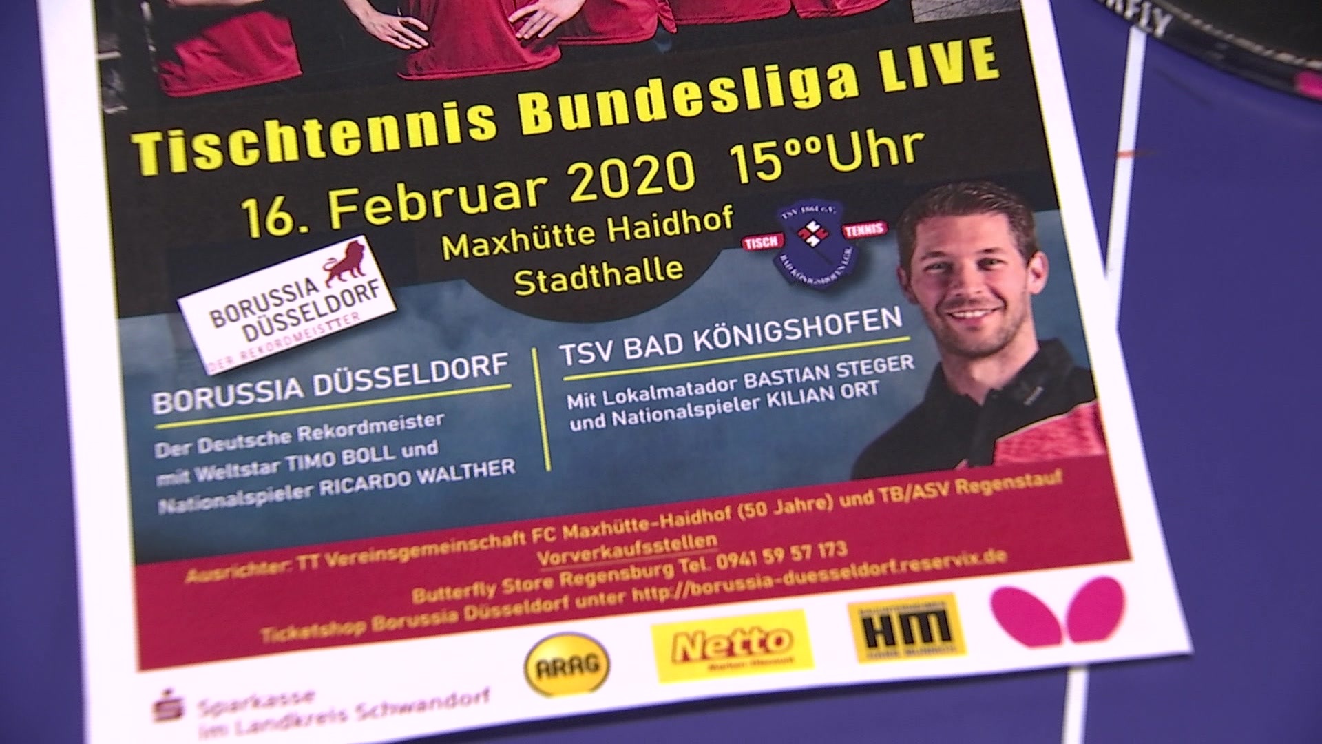 Mitte Februar kommt Tischtennis-Star Timo Boll nach Ostbayern TVA